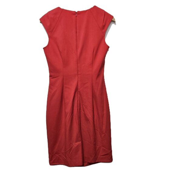 Calvin Klein Horseshoe Neckline Sheath Dress - Picture 2 of 4